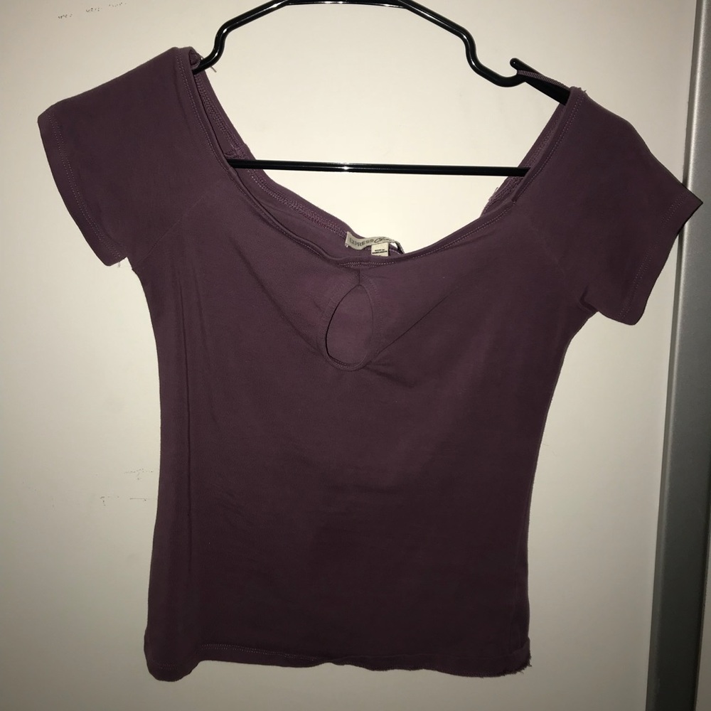 Express Off-The-Shoulder Crop Top